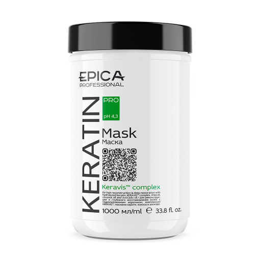 EPICA Professional Keratin Pro маска д/реконструкции и глубокого восстановления волос 1000мл